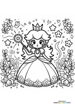 Princess Peach in garden