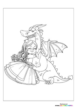 Princess with a dragon