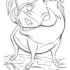 Pumba from Lion King coloring page