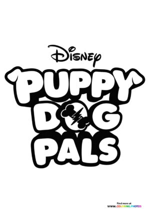 Puppy Dog Pals logo coloring page