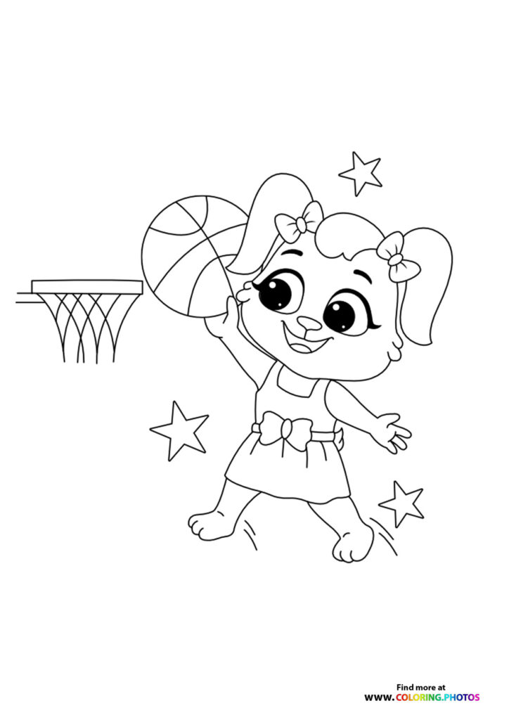 Puppy Basketball Player
