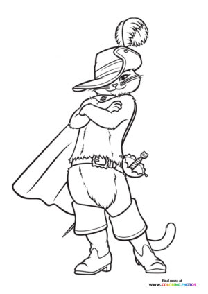 Puss in Boots The Last Wish - Coloring Pages for kids | 100% free prints