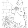 Queen Elinor in bear form coloring page