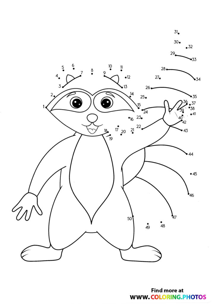 Dot to dots | Worksheets for kids | Free print, connect and color