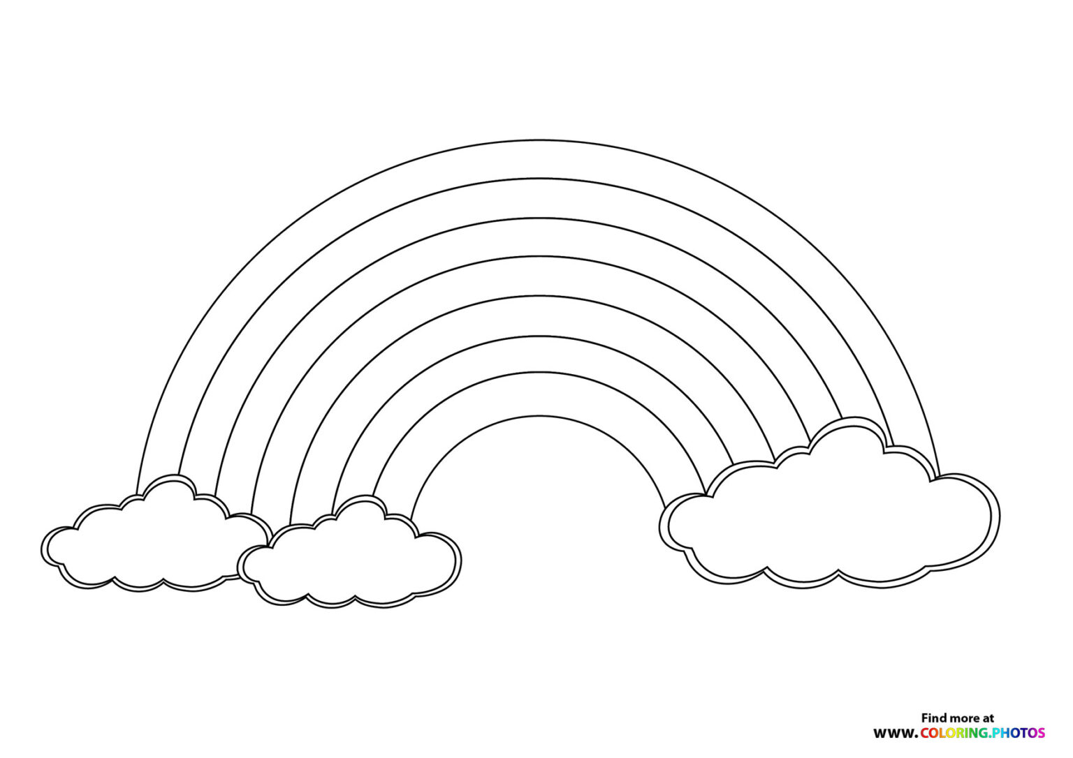 Rainbow unicorn Coloring Pages for kids