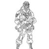 Raptor - Fortnite coloring page