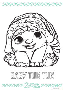 Baby Tuk Tuk | Raya - Coloring Pages for kids