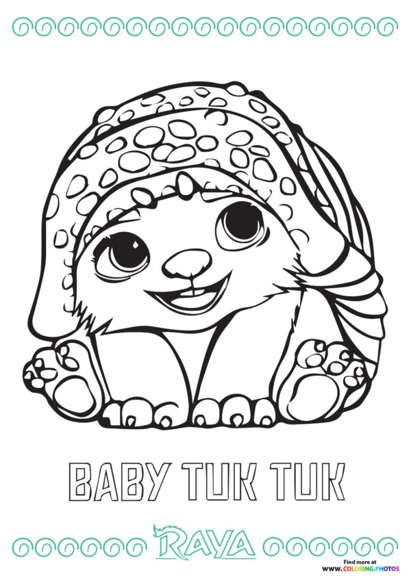 Baby Tuk Tuk coloring page
