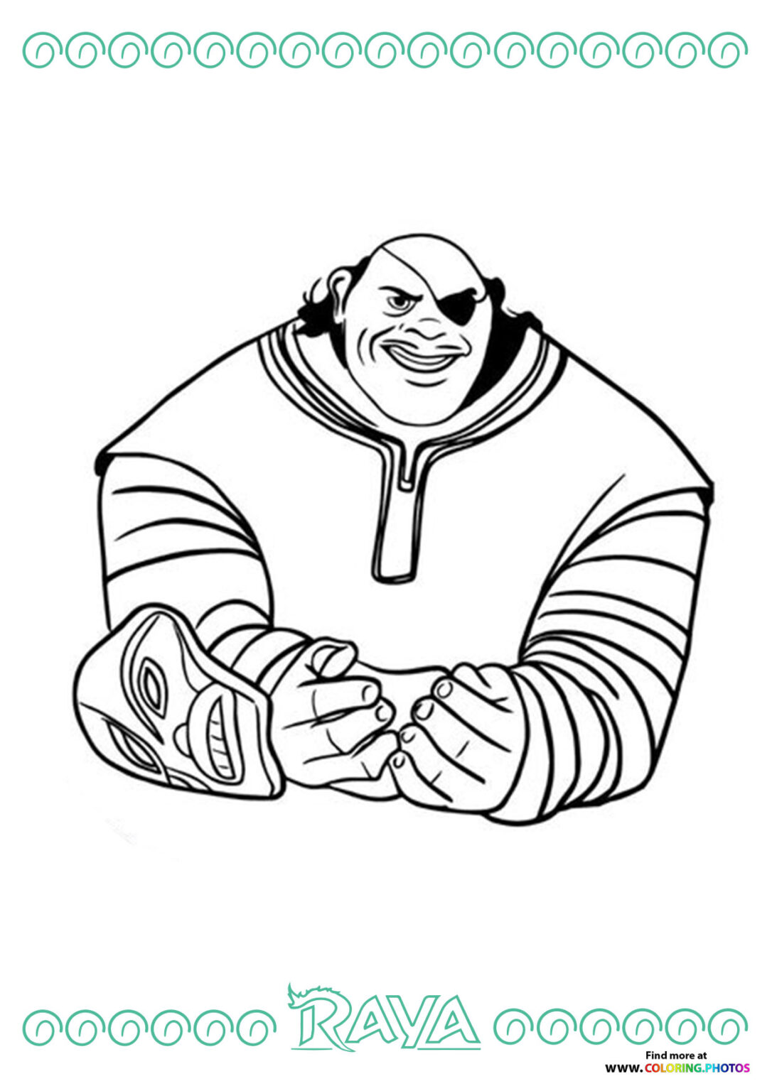 Tong | Raya the Last Dragon - Coloring Pages for kids