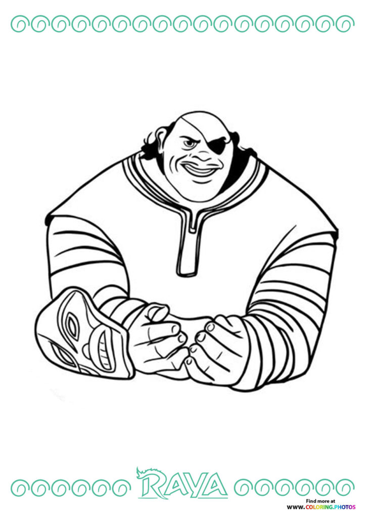 Tong | Raya the Last Dragon coloring page