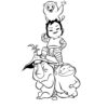 Raya the Last Dragon Ongi and Noi coloring page