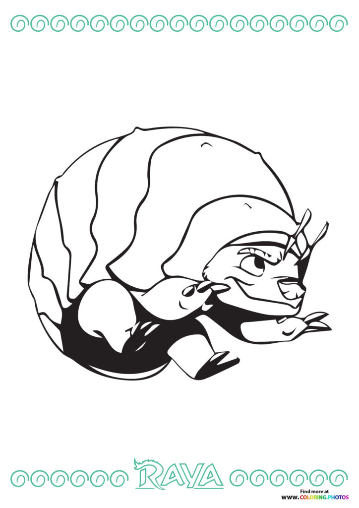 Raya Tuk Tuk coloring page