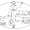 Red Bull Formula 1 car coloring page