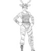 Red-nosed Raider - Fortnite coloring page