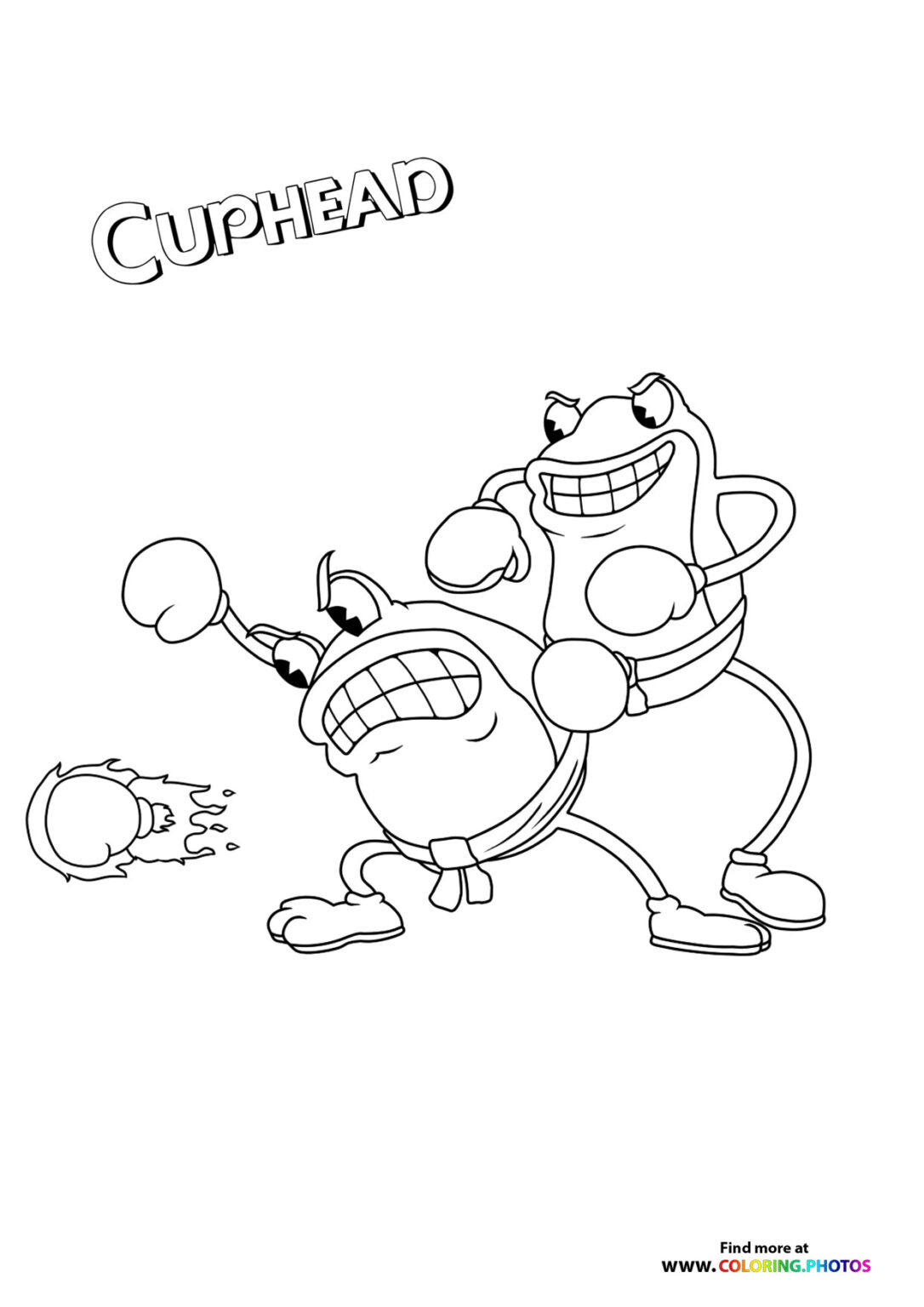 The Cuphead Show - Coloring Pages for kids | 100% free print or download