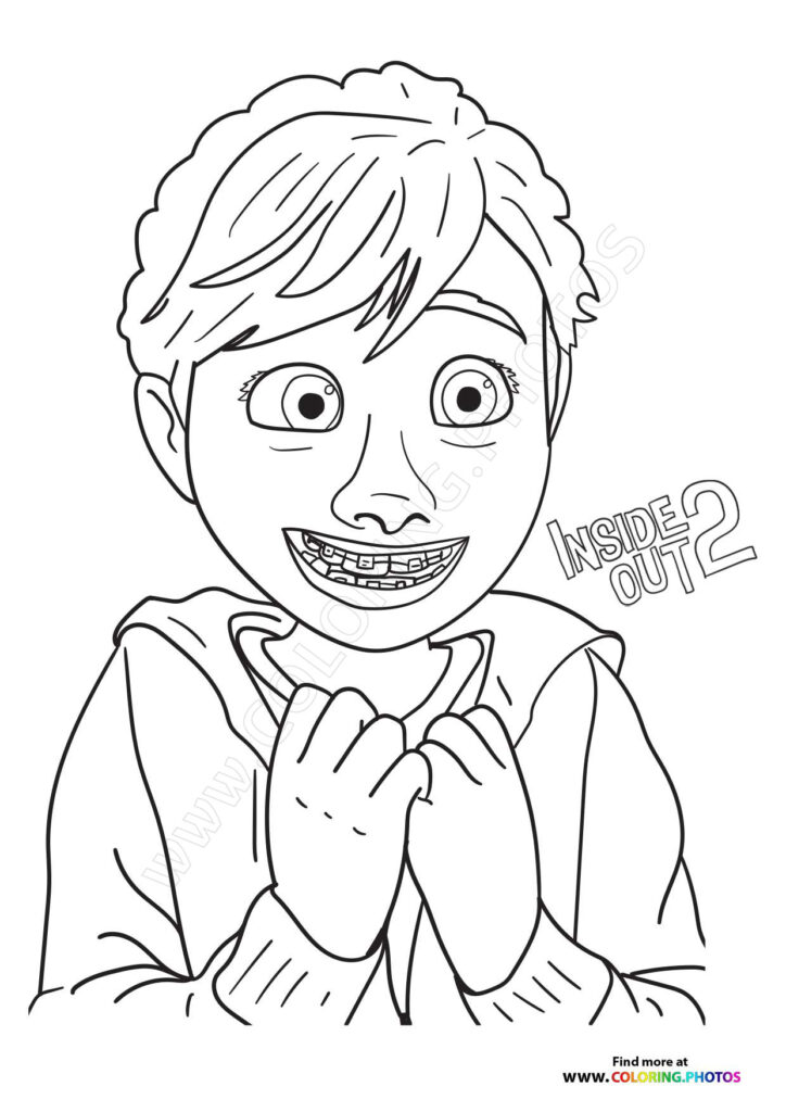 Free Inside Out 2 Coloring Pages - Coloring Pages for kids