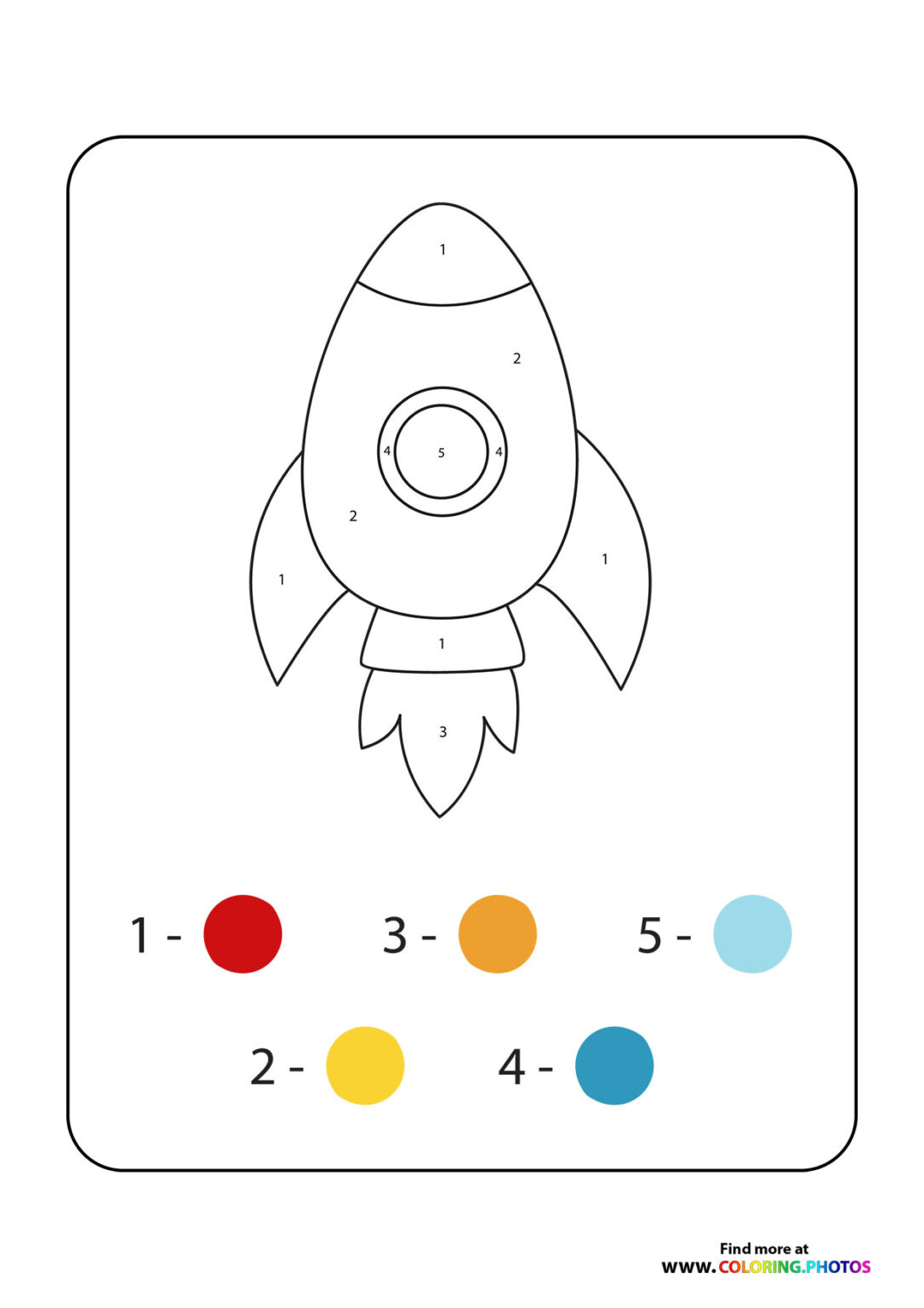 Color by number - Coloring Pages for kids | Free and easy printables