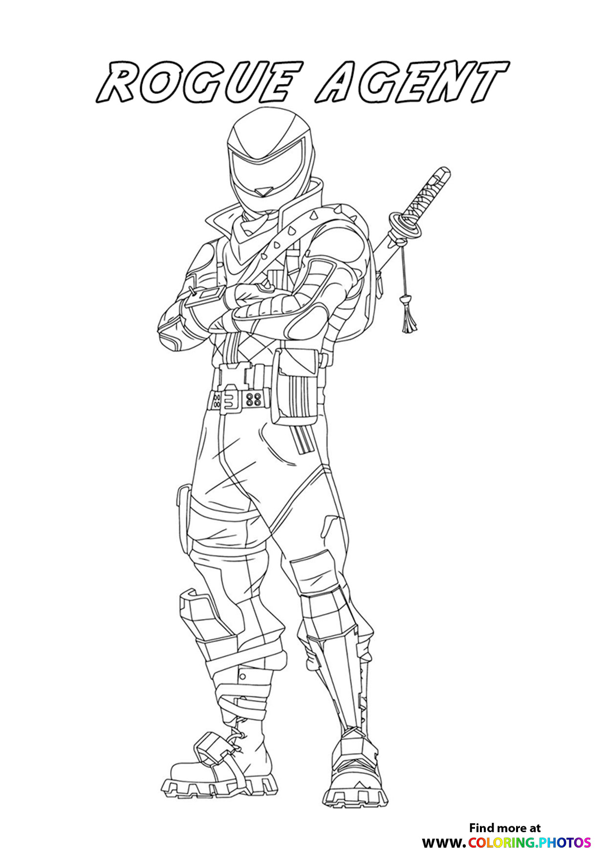 Rogue Agent   Fortnite   Coloring Pages for kids