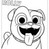 Rolly from Puppy Dog Pals coloring page