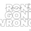 Ron's Gone Wrong logo coloring page