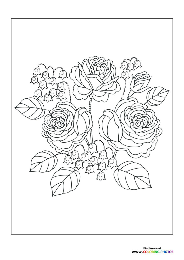 Roses - Coloring Pages for kids