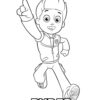 Ryder running coloring page