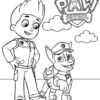 Ryder and Chase coloring page