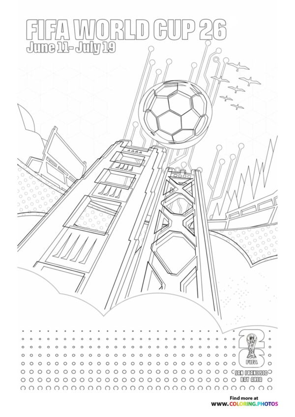FIFA World Cup 2026 Futuristic Stadium