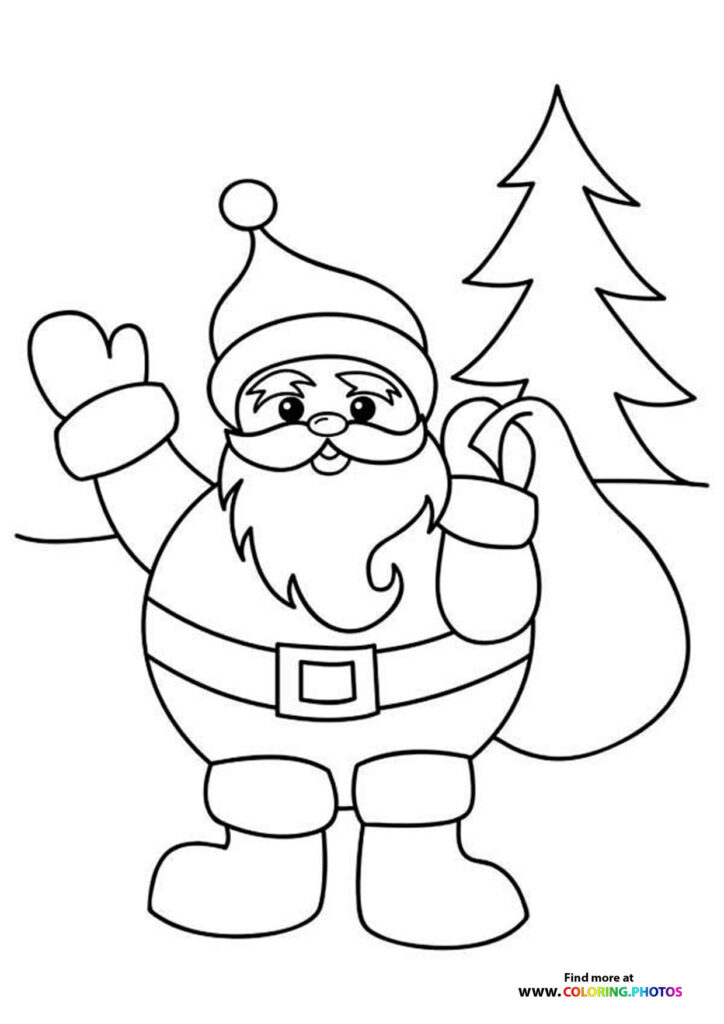 Santa Claus - Coloring Pages for kids | Free and easy print or download