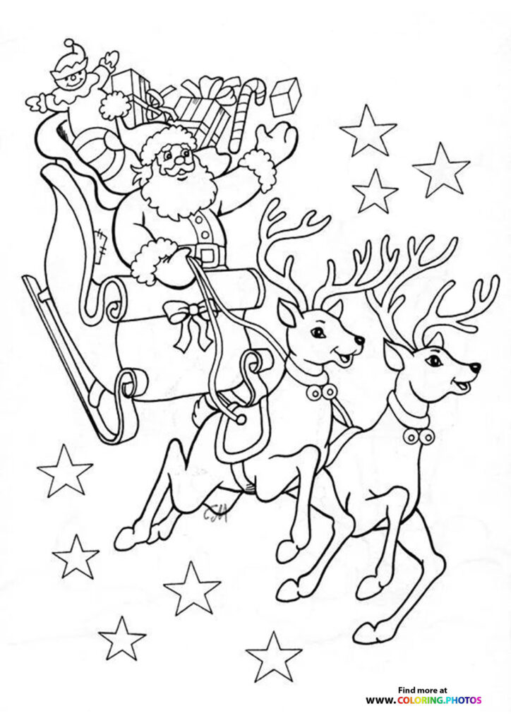 Bluey on Christmas Day - Coloring Pages for kids