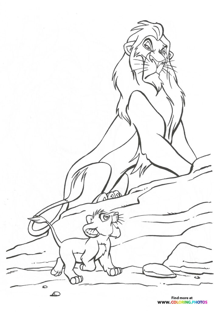 The Lion King - Coloring Pages for kids | Free and easy print or download