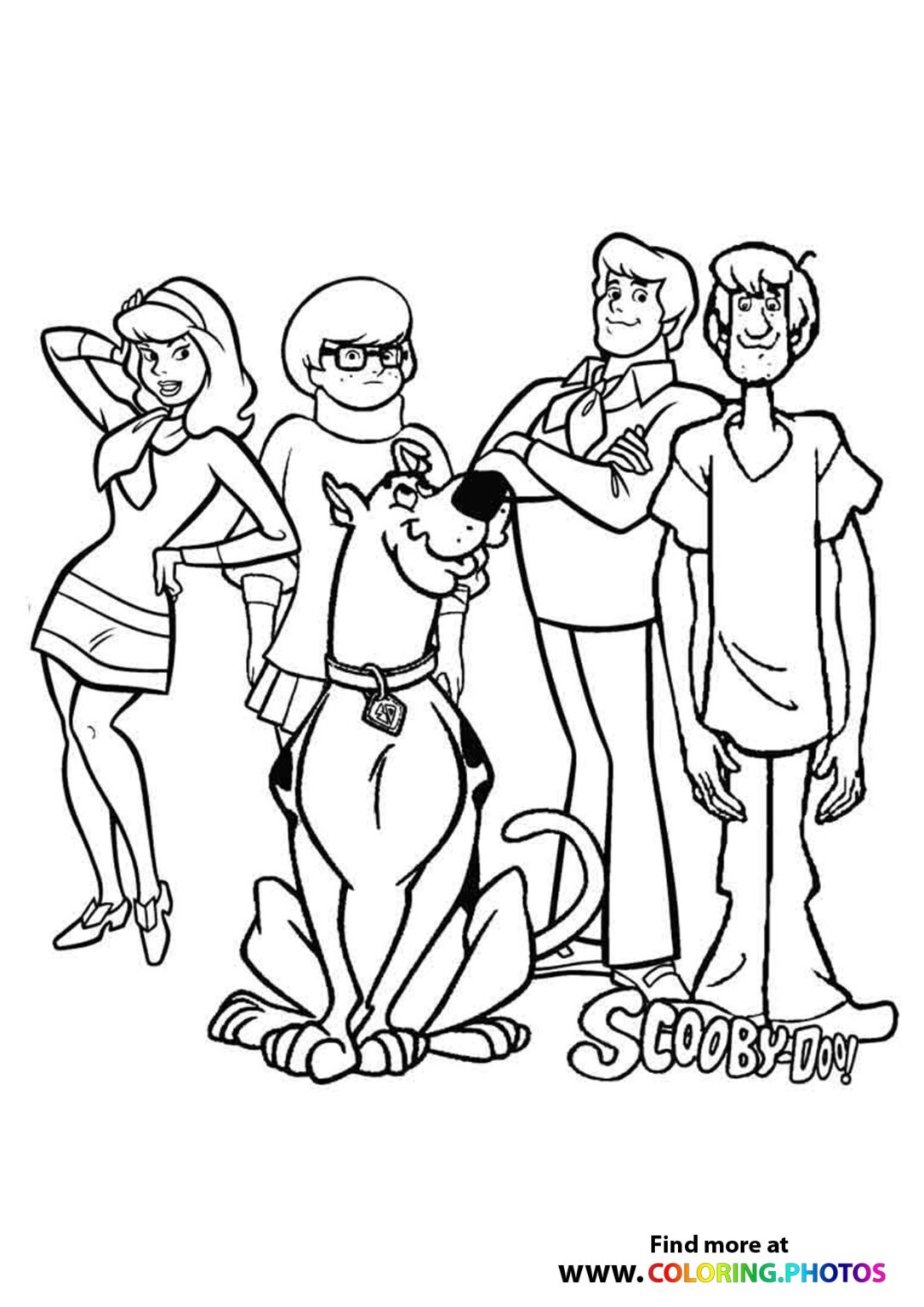 Scooby-Doo Gang - Coloring Pages for kids