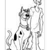Scooby-Doo and Shaggy coloring page