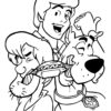 Scooby-Doo, Shaggy and Fred coloring page