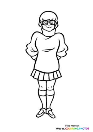 Scooby-Doo Velma coloring page