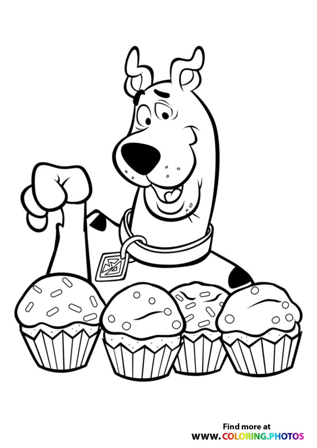 Bluey Muffin - Coloring Pages for kids