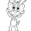 Scooch dog coloring page