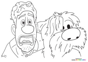 Searcher Clade with his dog