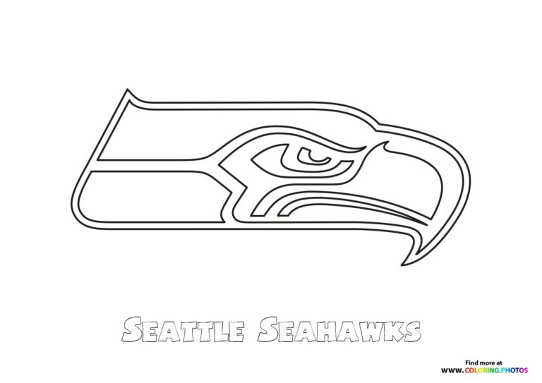 Seattle Seahawks NFL logo - Coloring Pages for kids