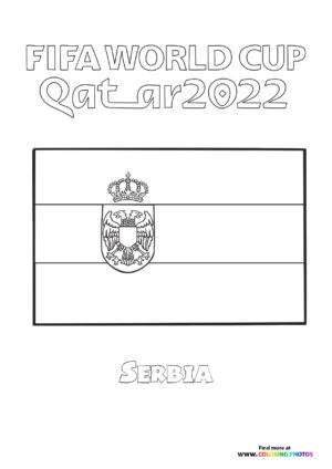 Serbia World Cup flag