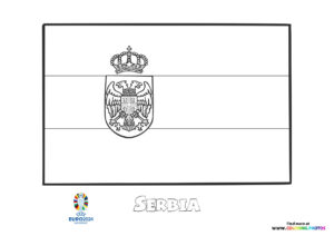 Serbia flag Euro 2024