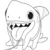 Sharkdog coloring page