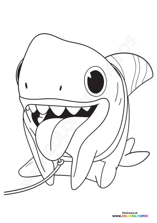 Sharkdog coloring page