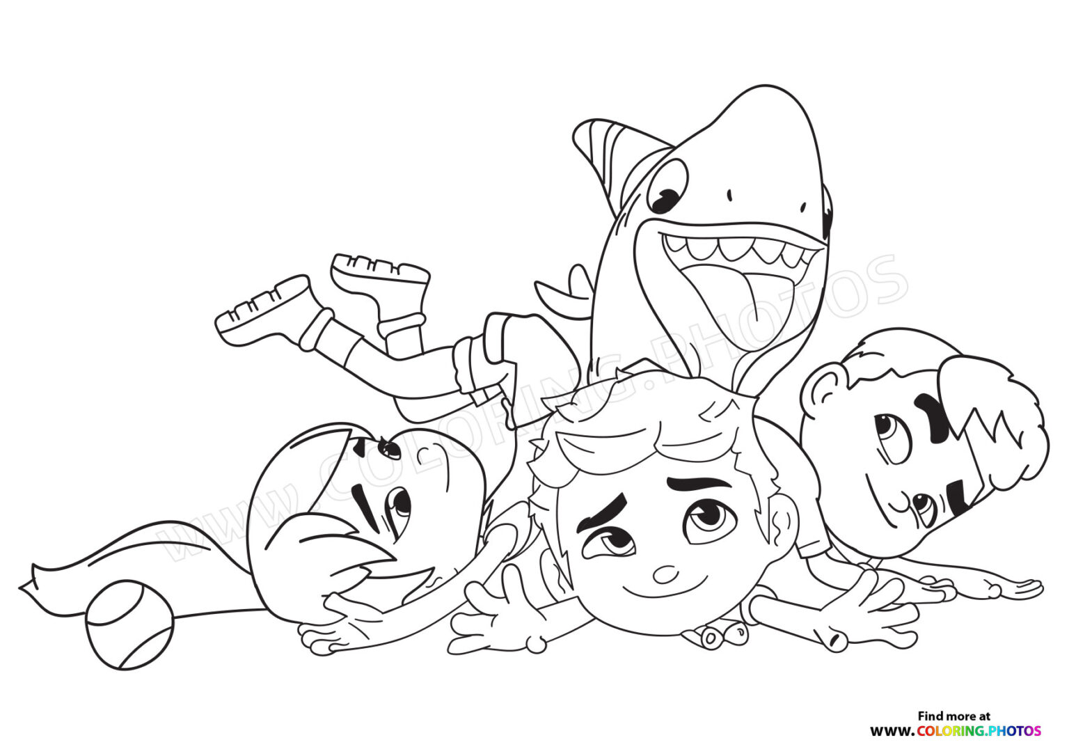 Sharkdog coloring pages - Coloring Pages for kids | Free and easy print