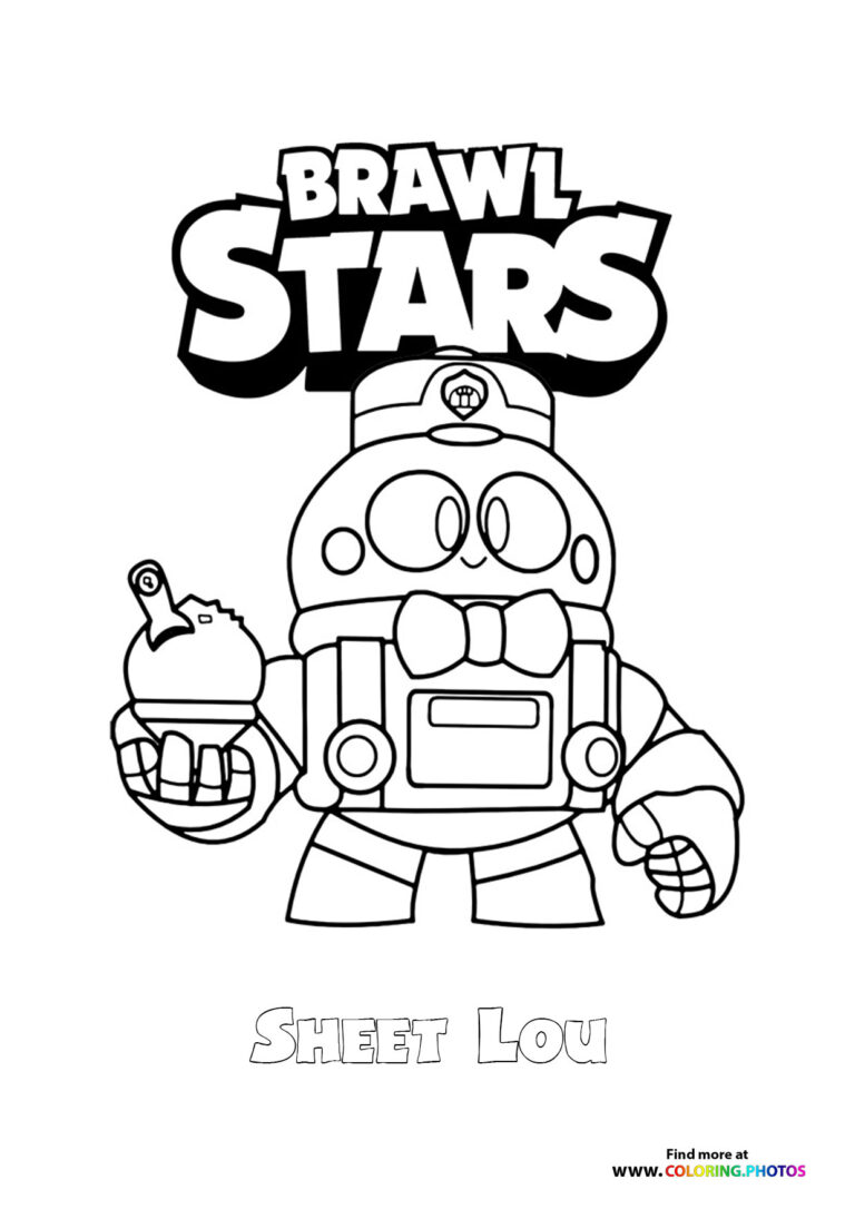 Sheet Lou Brawls Stars - Coloring Pages for kids