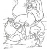 Simba Timon and Pumba dancing coloring page