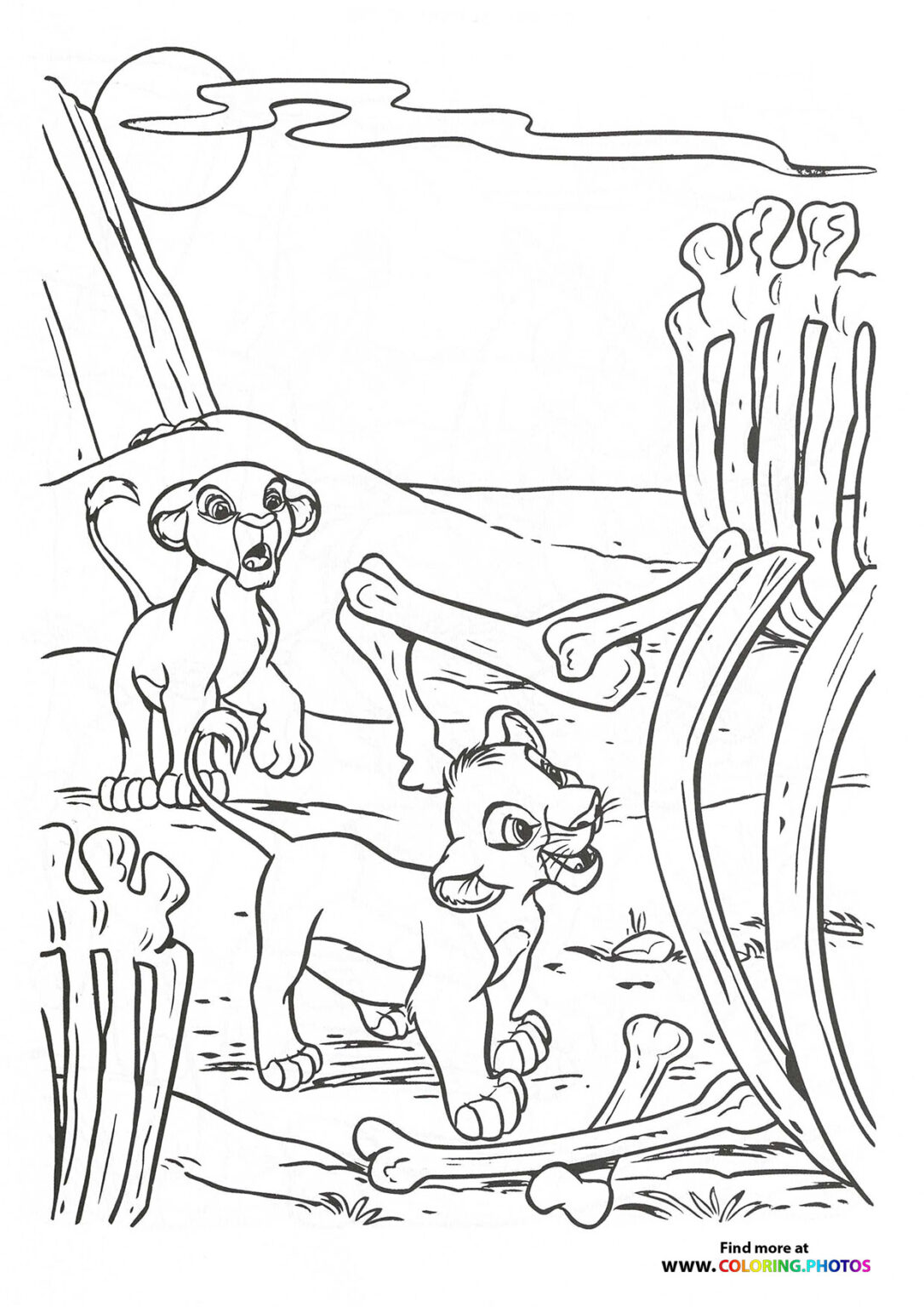 The Lion King - Coloring Pages for kids | Free and easy print or download