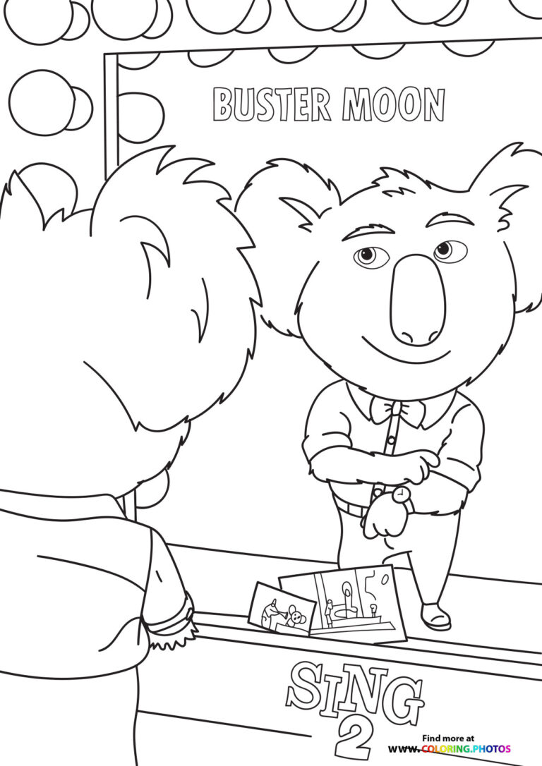 Sing 2 - Coloring Pages for kids | Free and easy print or download