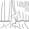 Sing 2 behind the stage coloring page