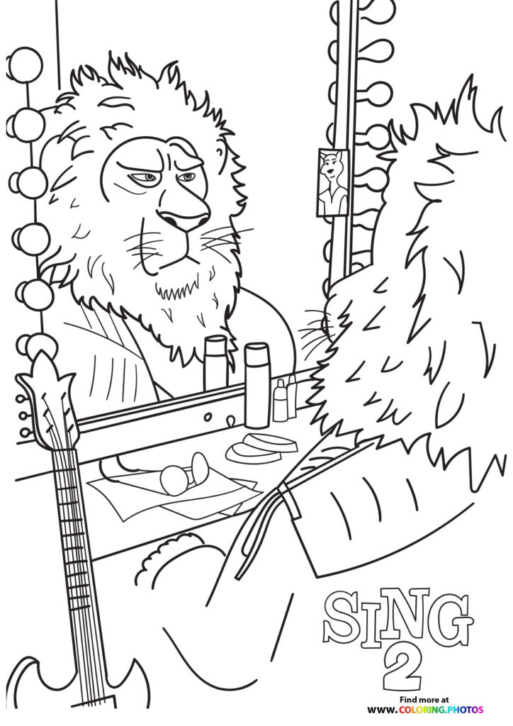 Sing 2 - Coloring Pages for kids | Free and easy print or download